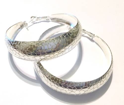 Awesome Bulky 925 Sterling Silver Imported Filled  Earrings